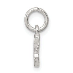 925 Sterling Silver Love Charm with Polished Finish and Anti-Tarnish Coating