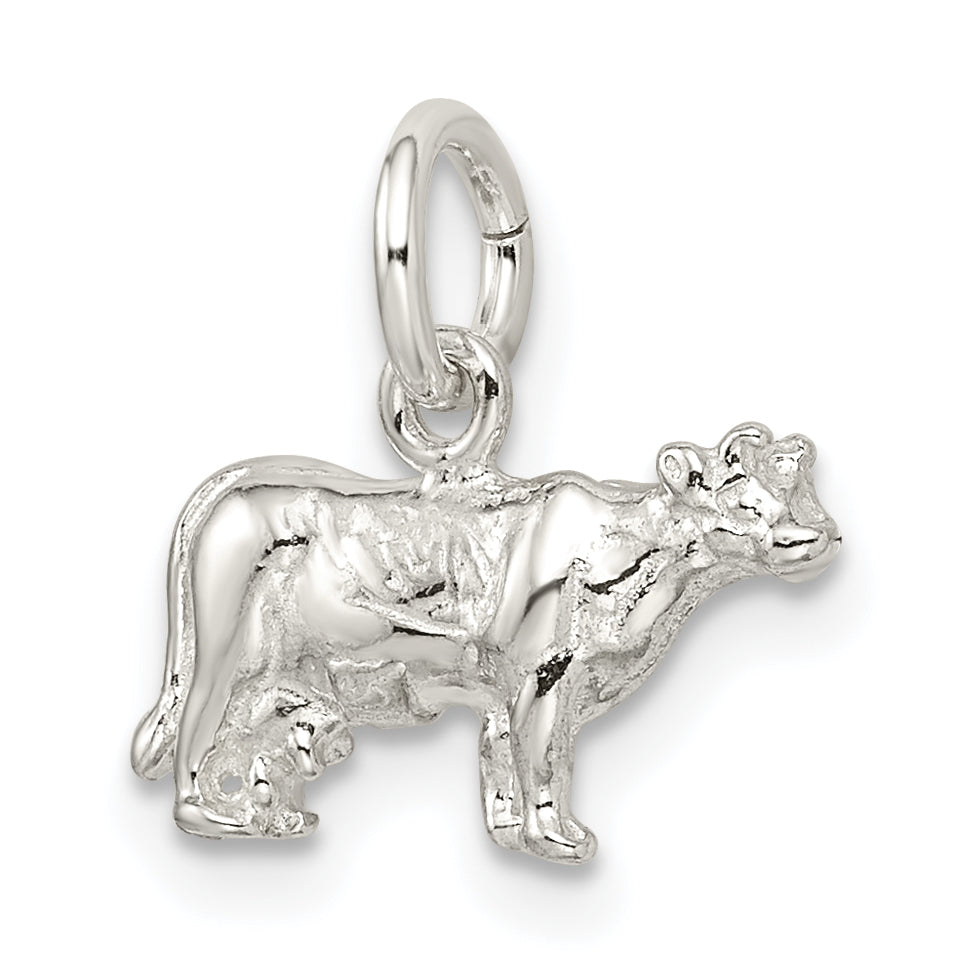 Sterling Silver Cow Charm