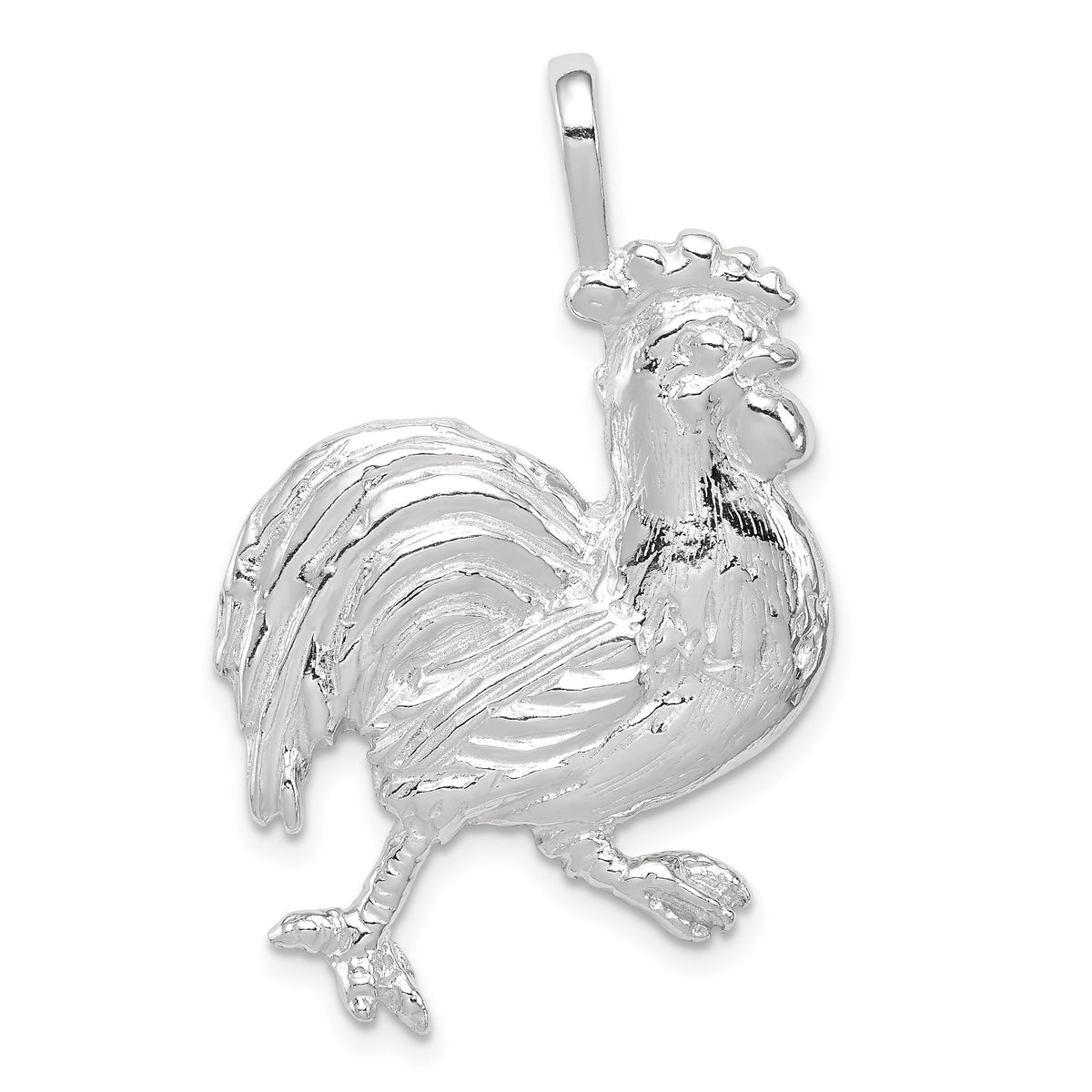 Sterling Silver Rooster Charm