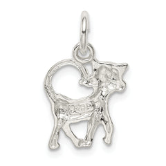 Sterling Silver Cat Charm