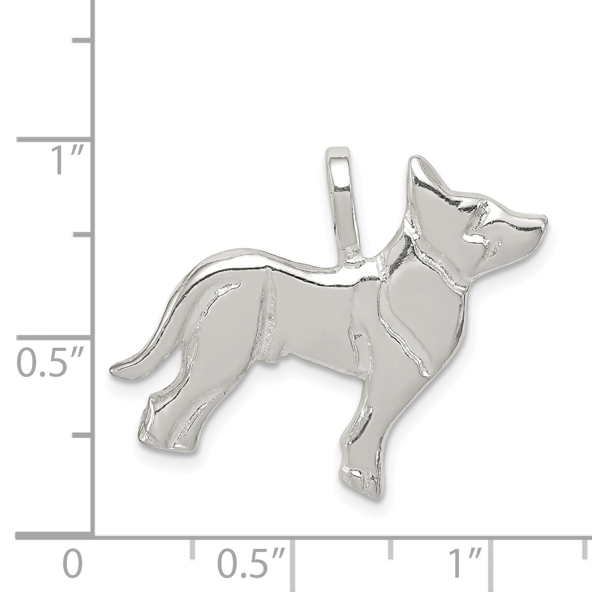 Sterling Silver Dog Charm