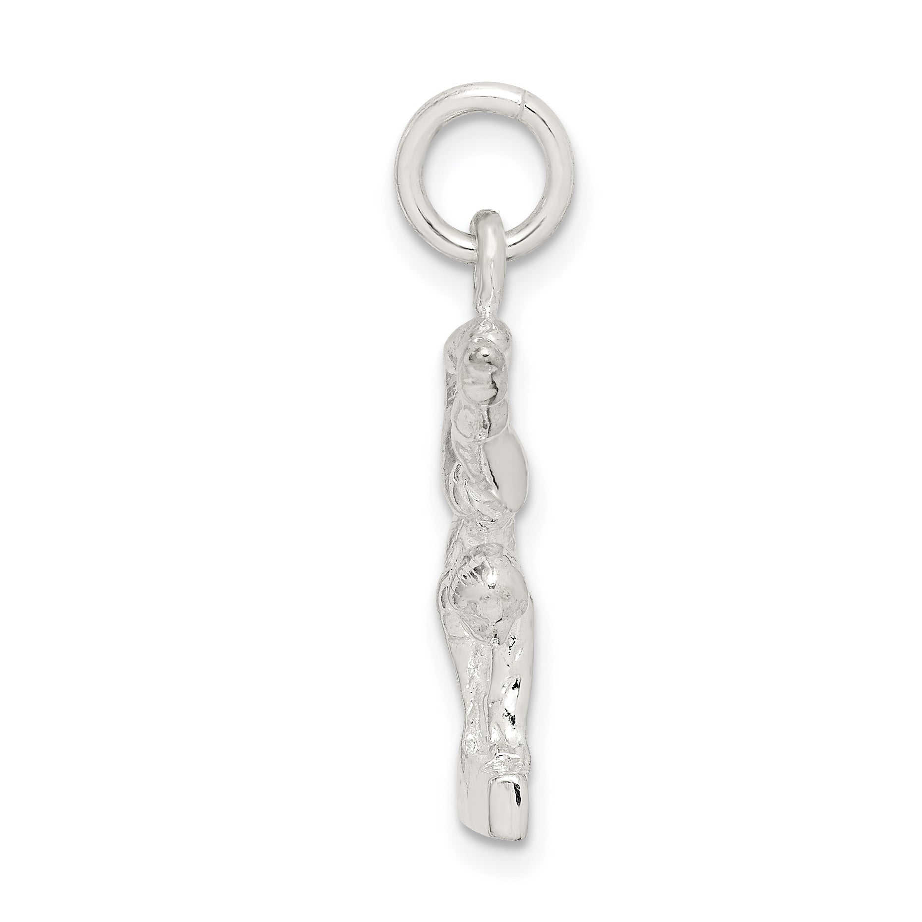 Sterling Silver Gymnast Charm