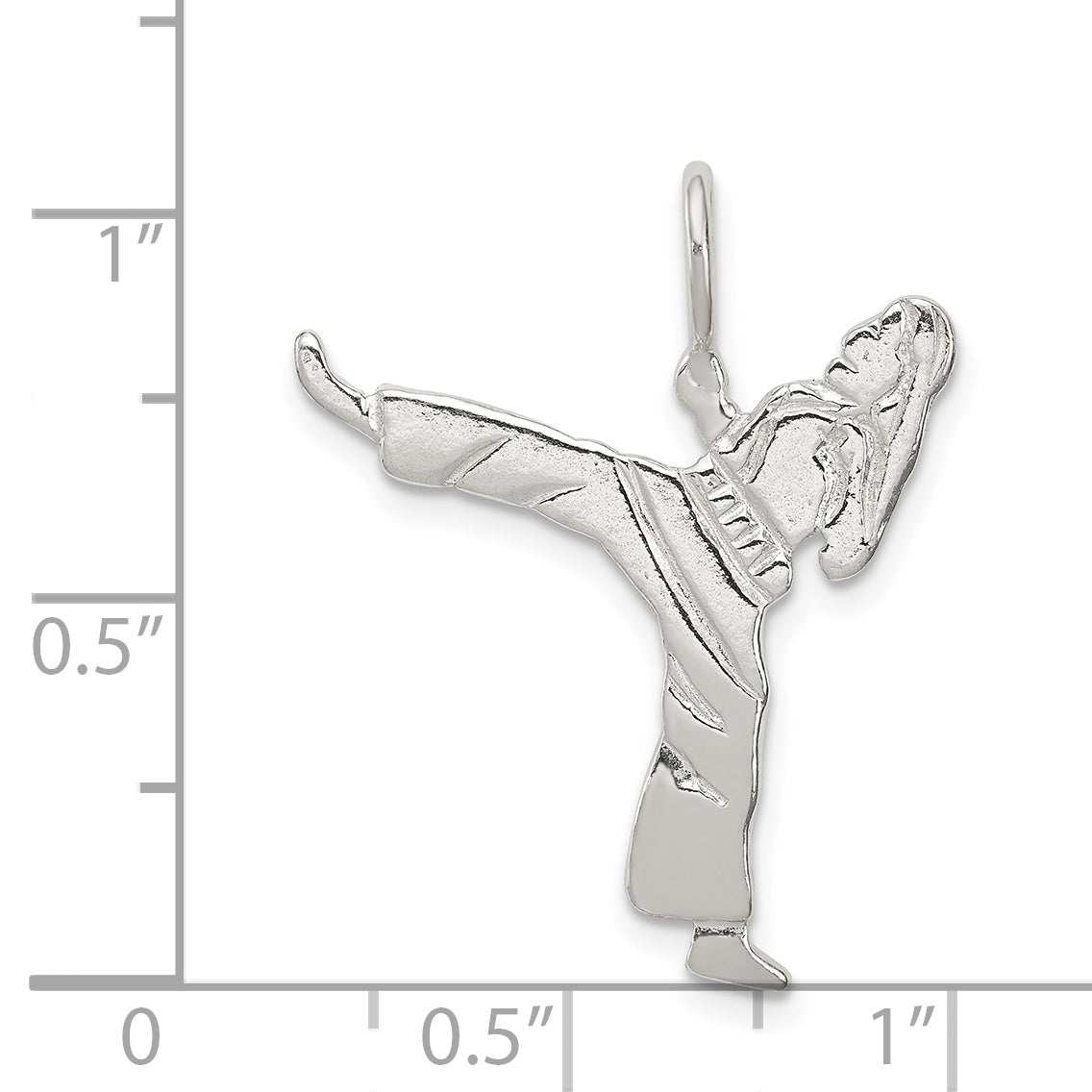 Sterling Silver Karate Charm