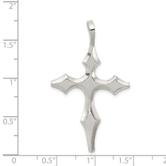 Sterling Silver 925 Polished Passion Cross Pendant with Anti-Tarnish Finish