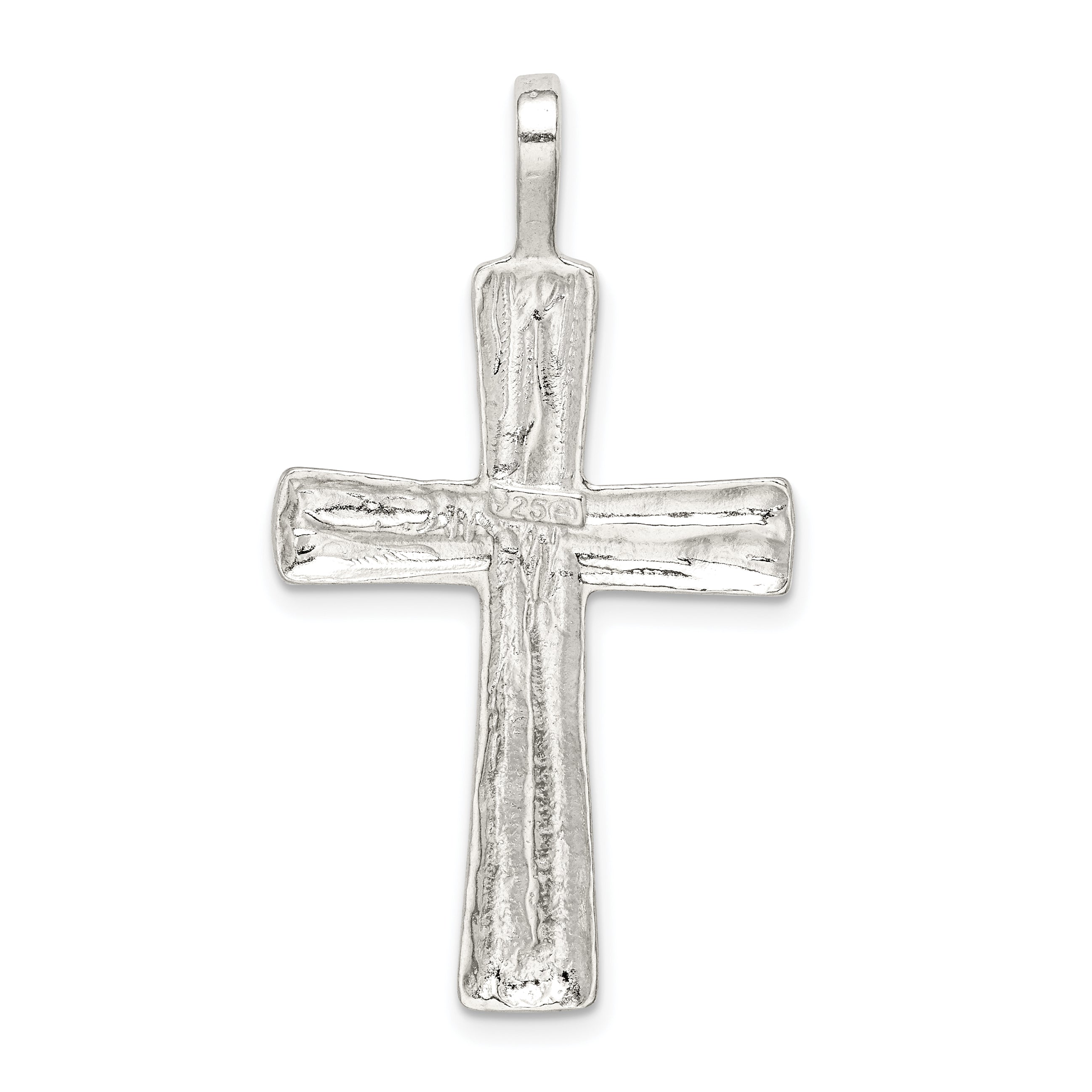 Sterling Silver 925 Cross Pendant with Polished Finish and Anti-Tarnish Coating