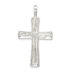 Sterling Silver 925 Cross Pendant with Polished Finish and Anti-Tarnish Coating