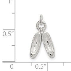 Sterling Silver Ballet Slippers Charm