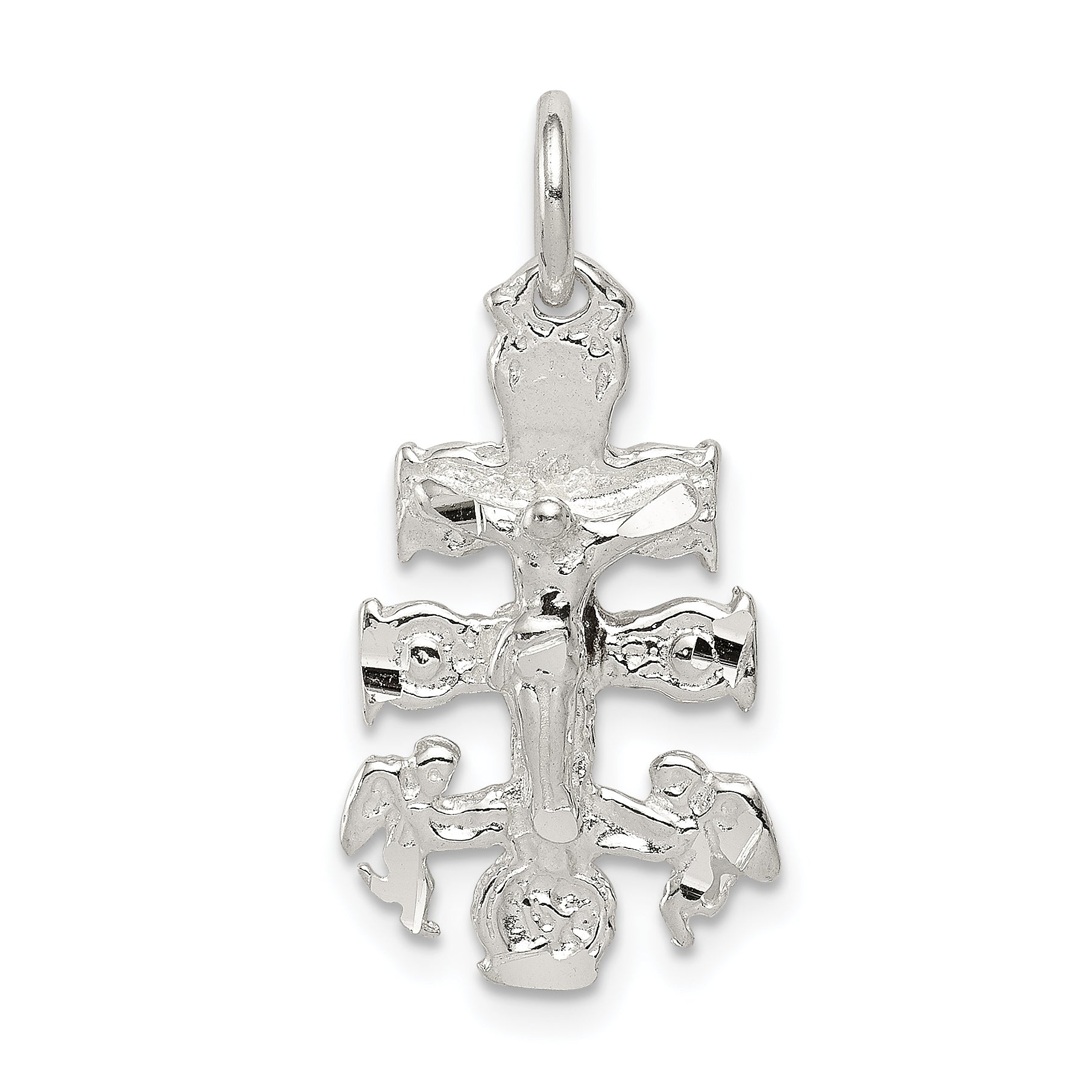 Sterling Silver Cara Vaca Crucifix Pendant