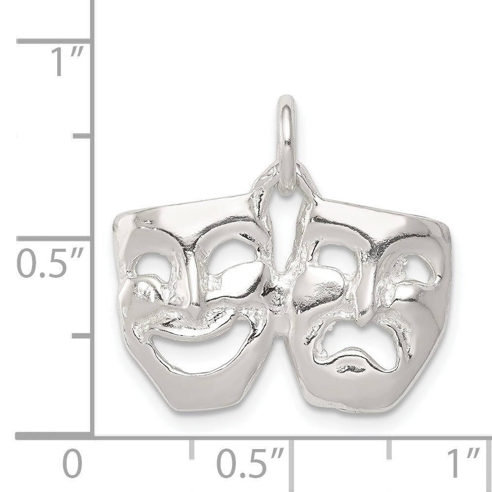 Sterling Silver Comedy/Tragedy Charm