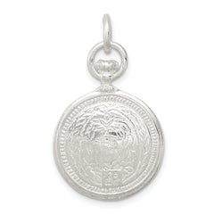 Sterling Silver Clock Charm