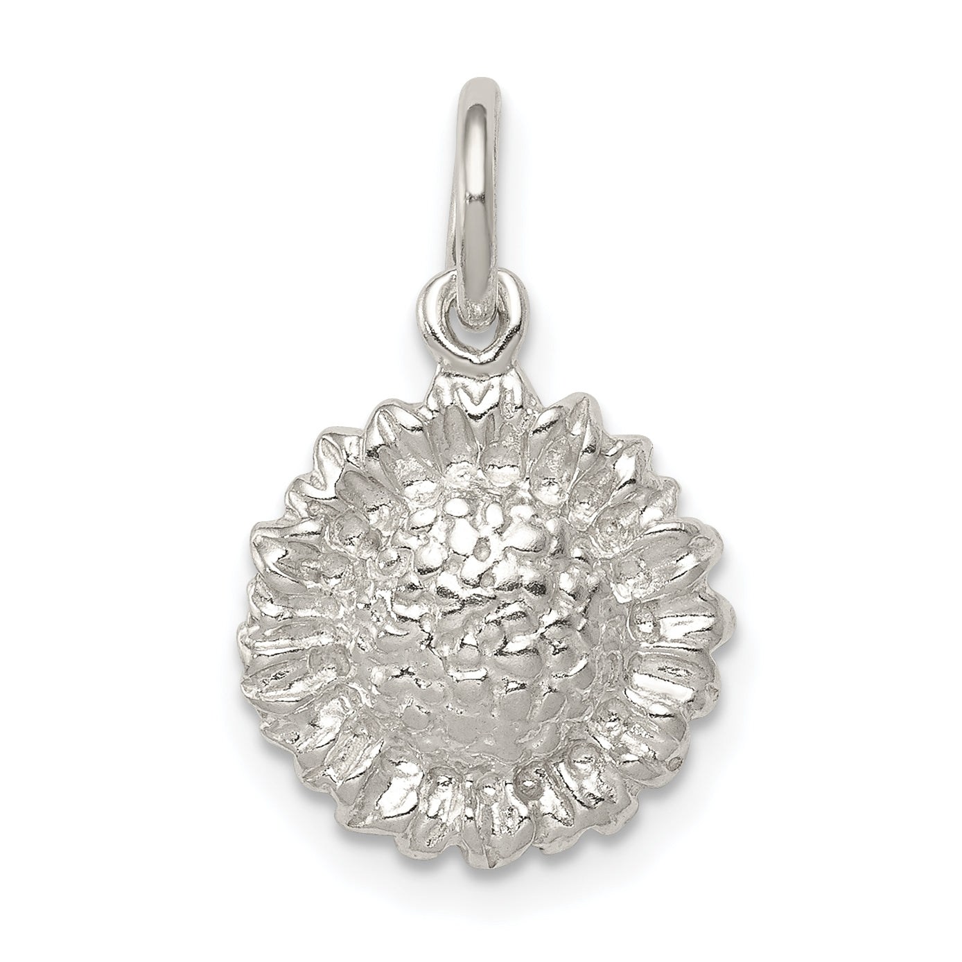 Sterling Silver Sunflower Charm