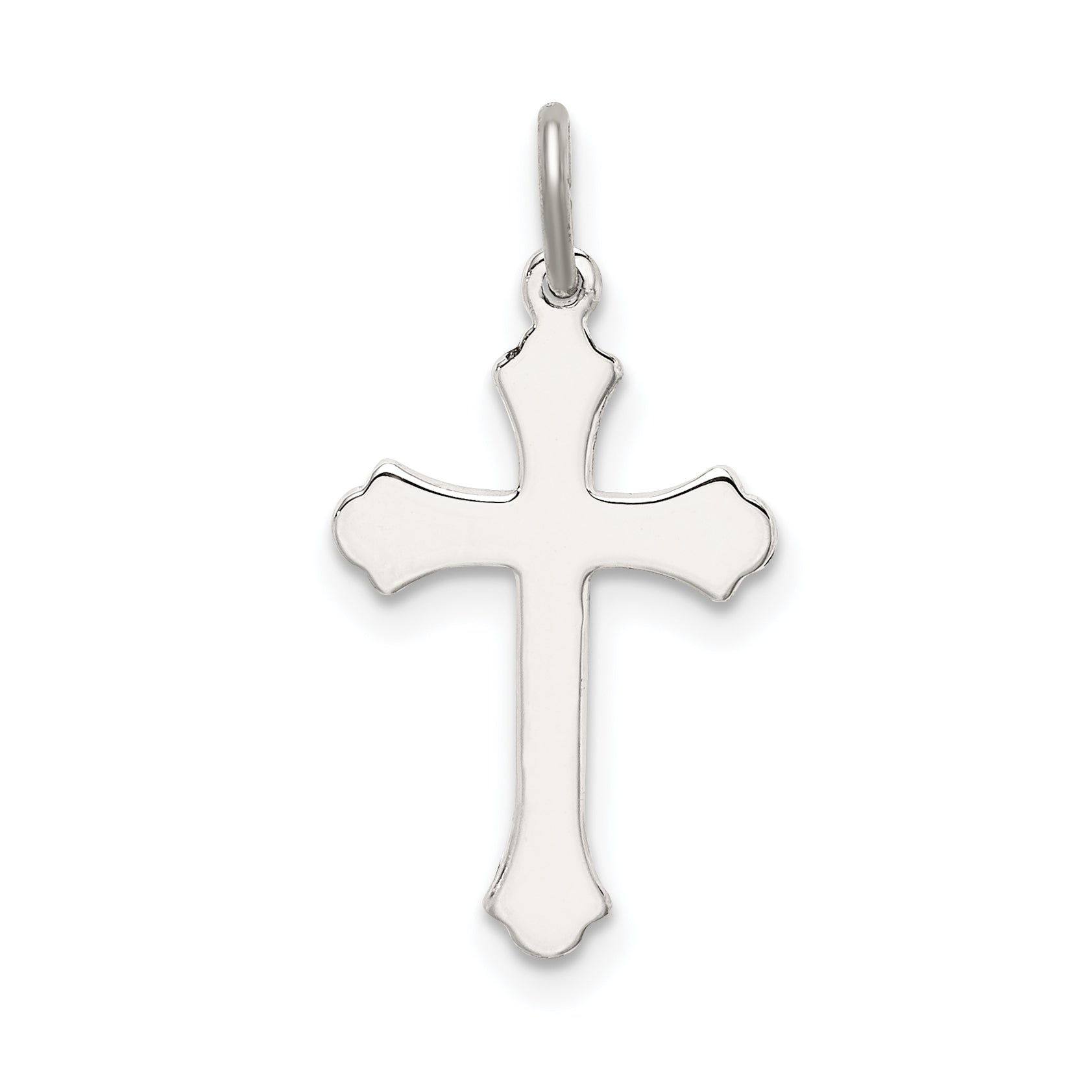 Sterling Silver Antiqued Cross Charm