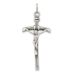 Sterling Silver Antiqued Crucifix Pendant