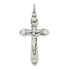 Sterling Silver Antiqued Crucifix Pendant