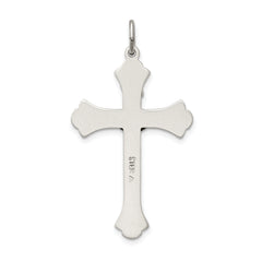 Sterling Silver 925 INRI Crucifix Pendant with Antiqued Finish Solid, Gift Ready