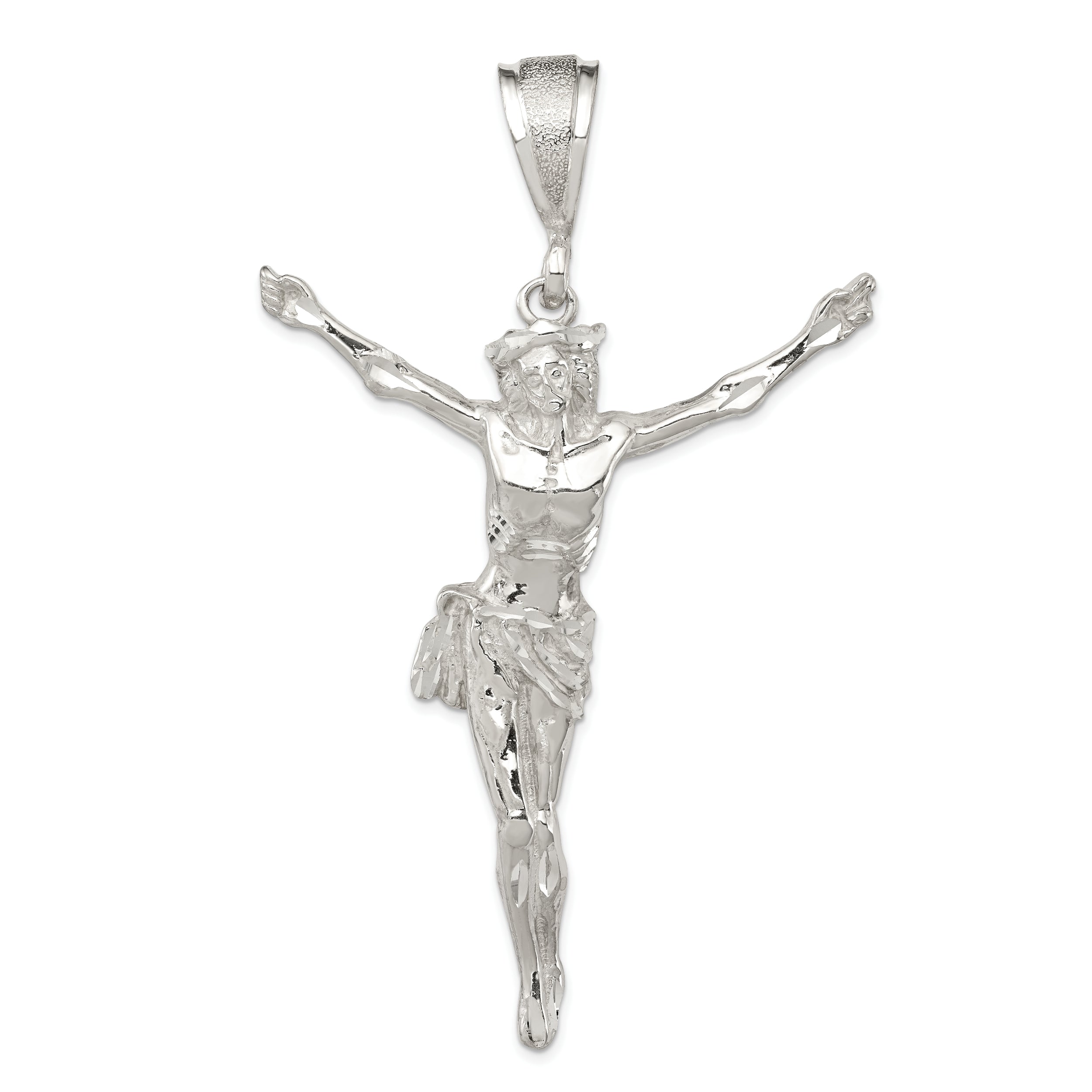 Sterling Silver Corpus (Crucified Christ) Pendant