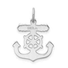 Sterling Silver Rhodium-plated Mariner Cross Pendant