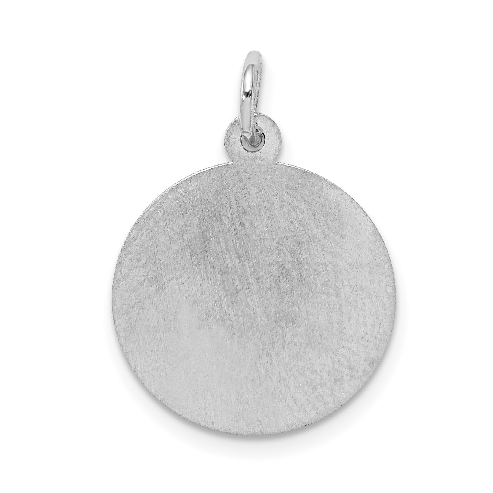 Sterling Silver 925 Happy Anniversary Charm with Rhodium-Plated Polished Finish