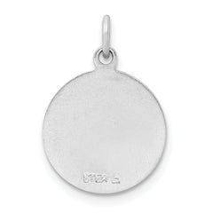 Sterling Silver Rhodium-plated & Vermeil Holy Communion Medal