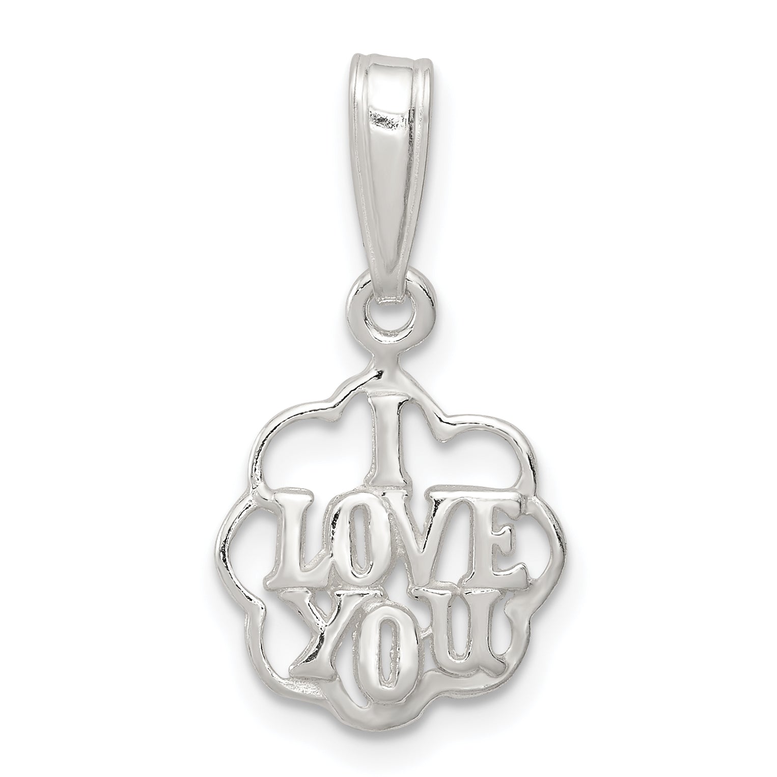 Sterling Silver I Love You Charm