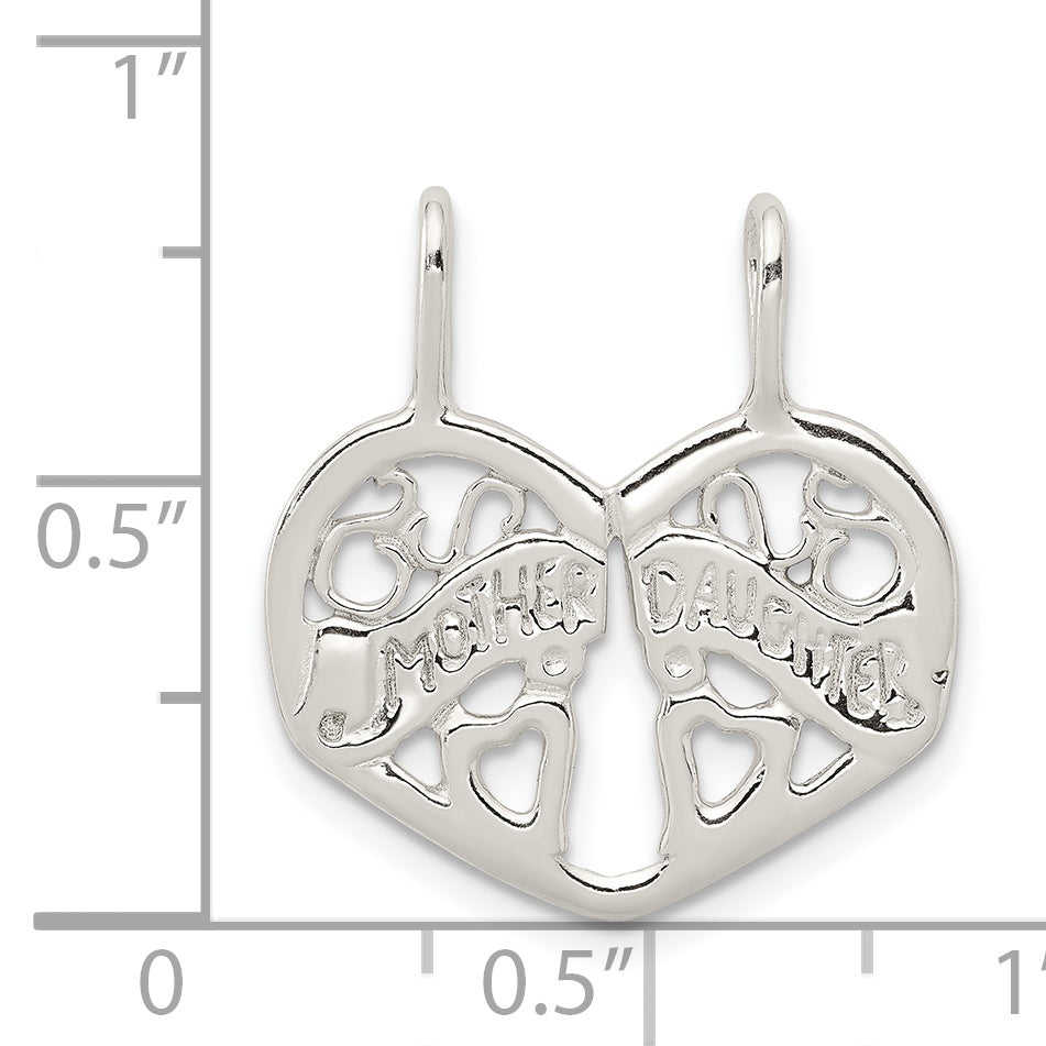 Sterling Silver Mother/Daughter Break apart Charm