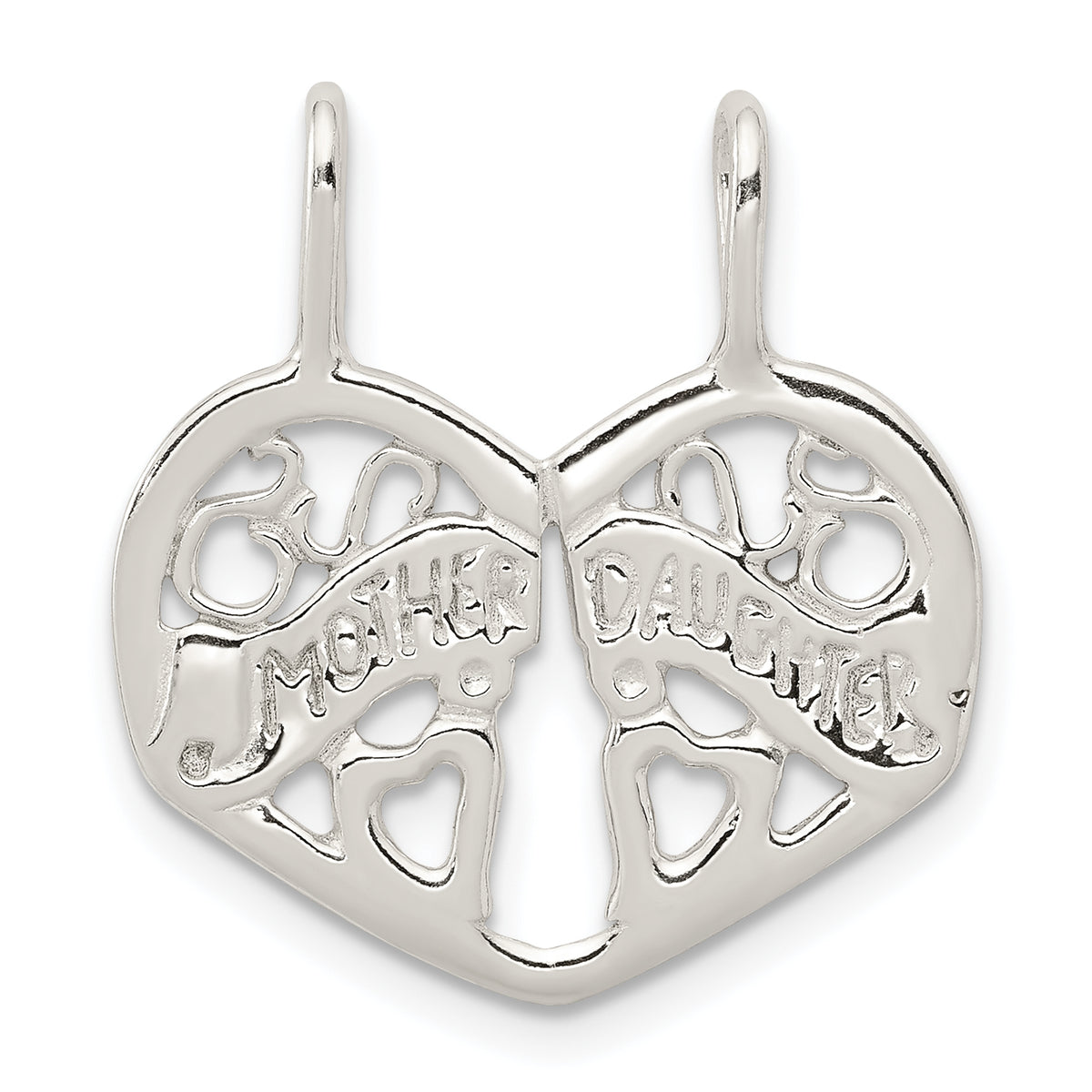 Sterling Silver Mother/Daughter Break apart Charm