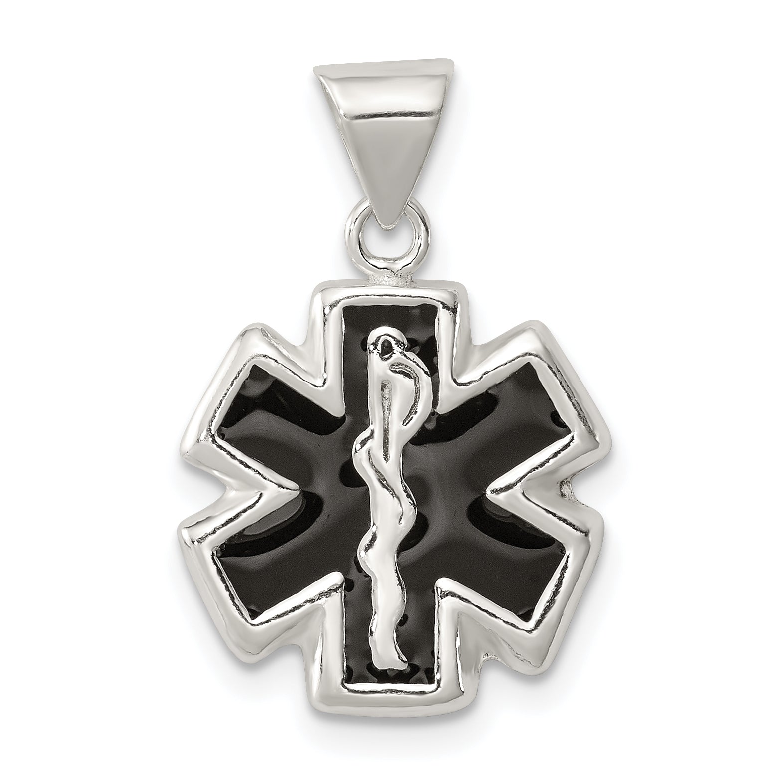 Sterling Silver Enameled Medical Charm