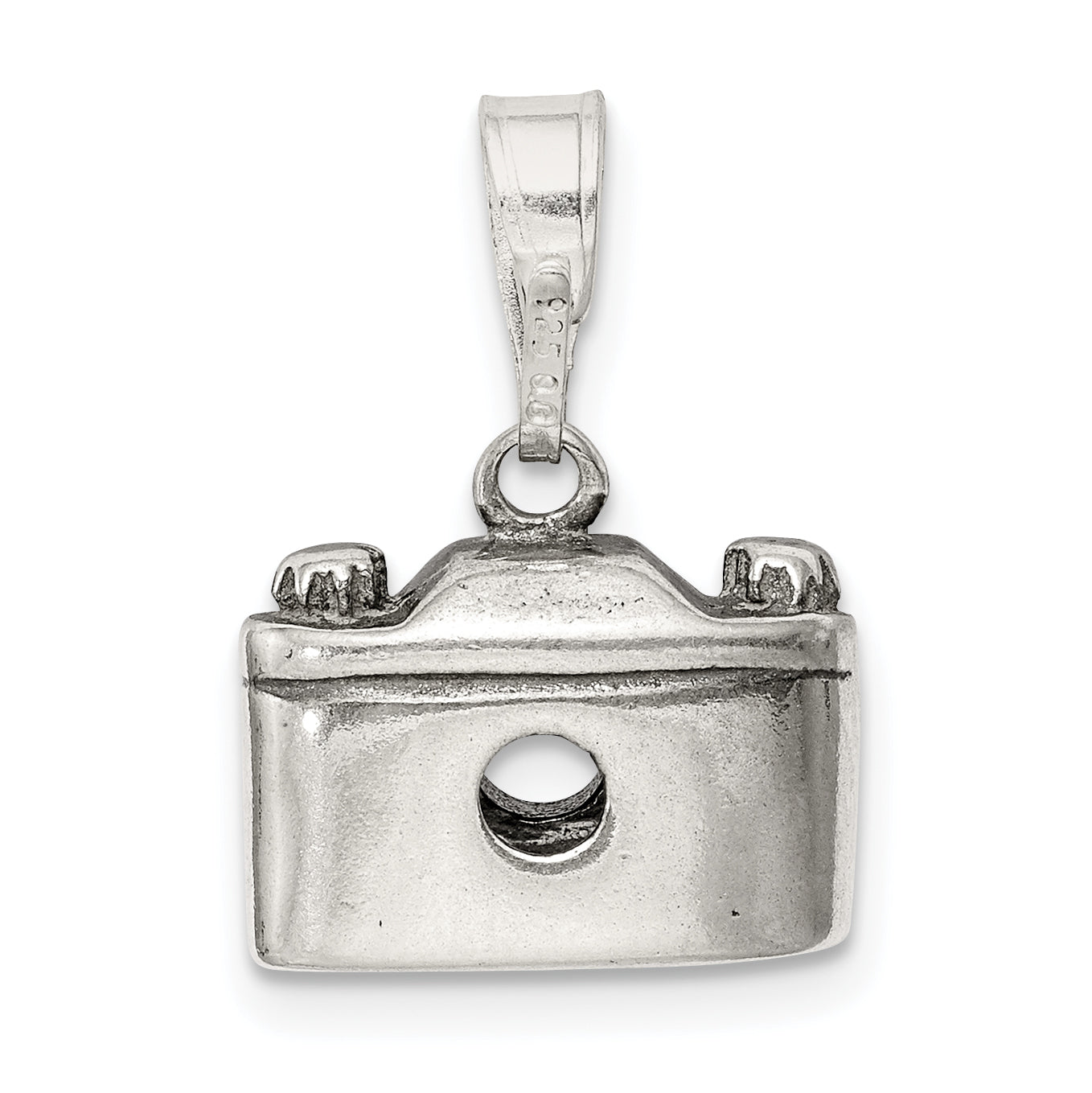 Sterling Silver Antiqued Camera Charm