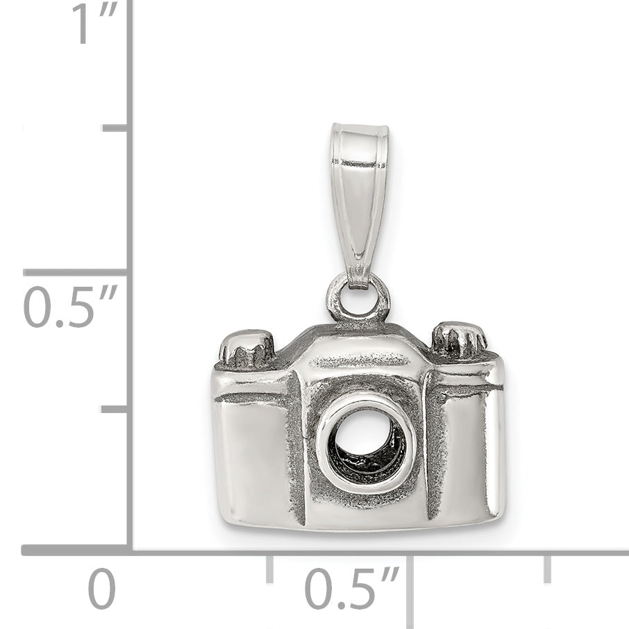 Sterling Silver Antiqued Camera Charm