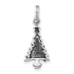 Sterling Silver Enameled Christmas Tree Charm