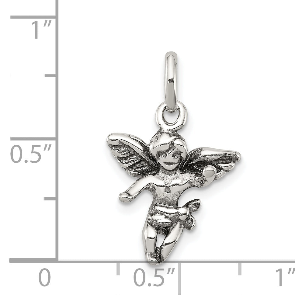 Sterling Silver Antiqued Angel Charm