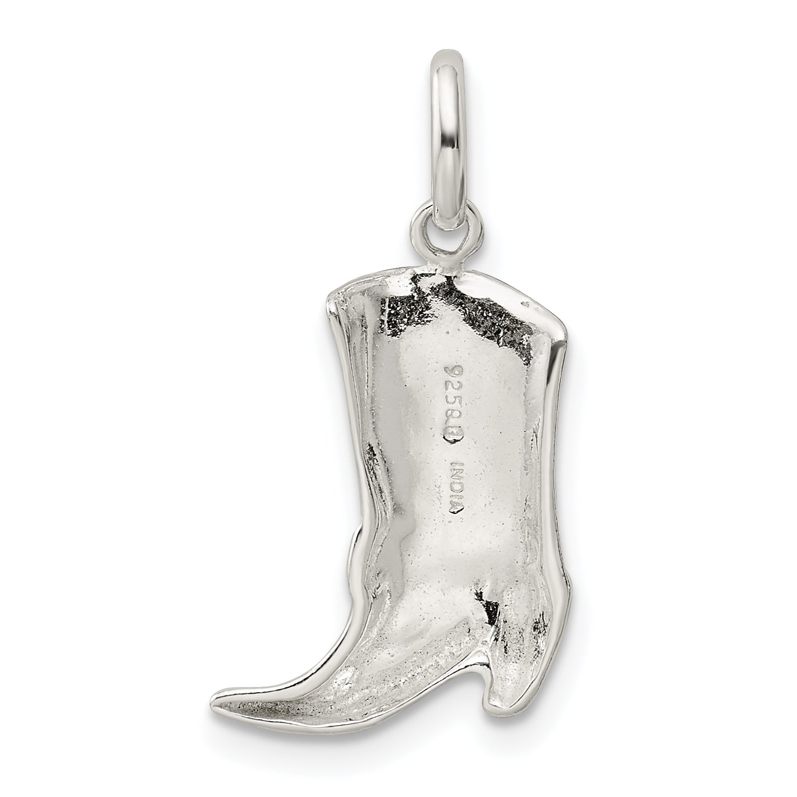 Sterling Silver Cowboy Boot Charm