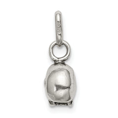 Sterling Silver Antiqued Skull Charm