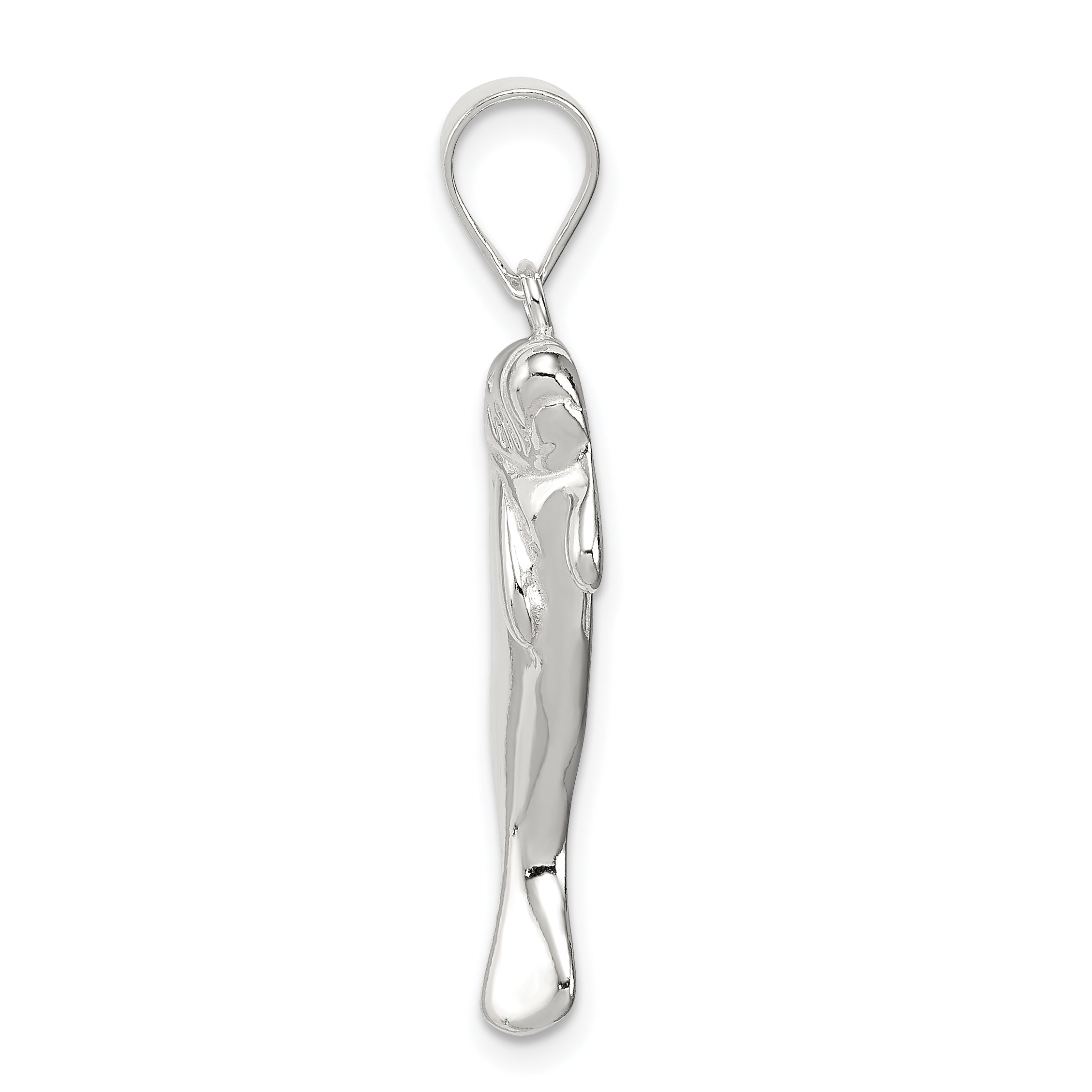 Sophia Jewelers Sterling Silver Manatee Charm Polished Finish Anti-Tarnish