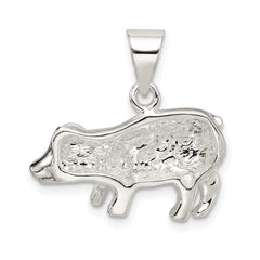 Sterling Silver Pig Charm