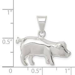 Sterling Silver Pig Charm