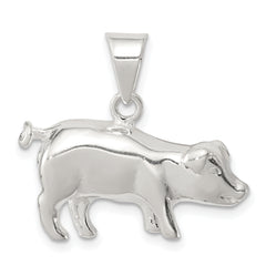 Sterling Silver Pig Charm