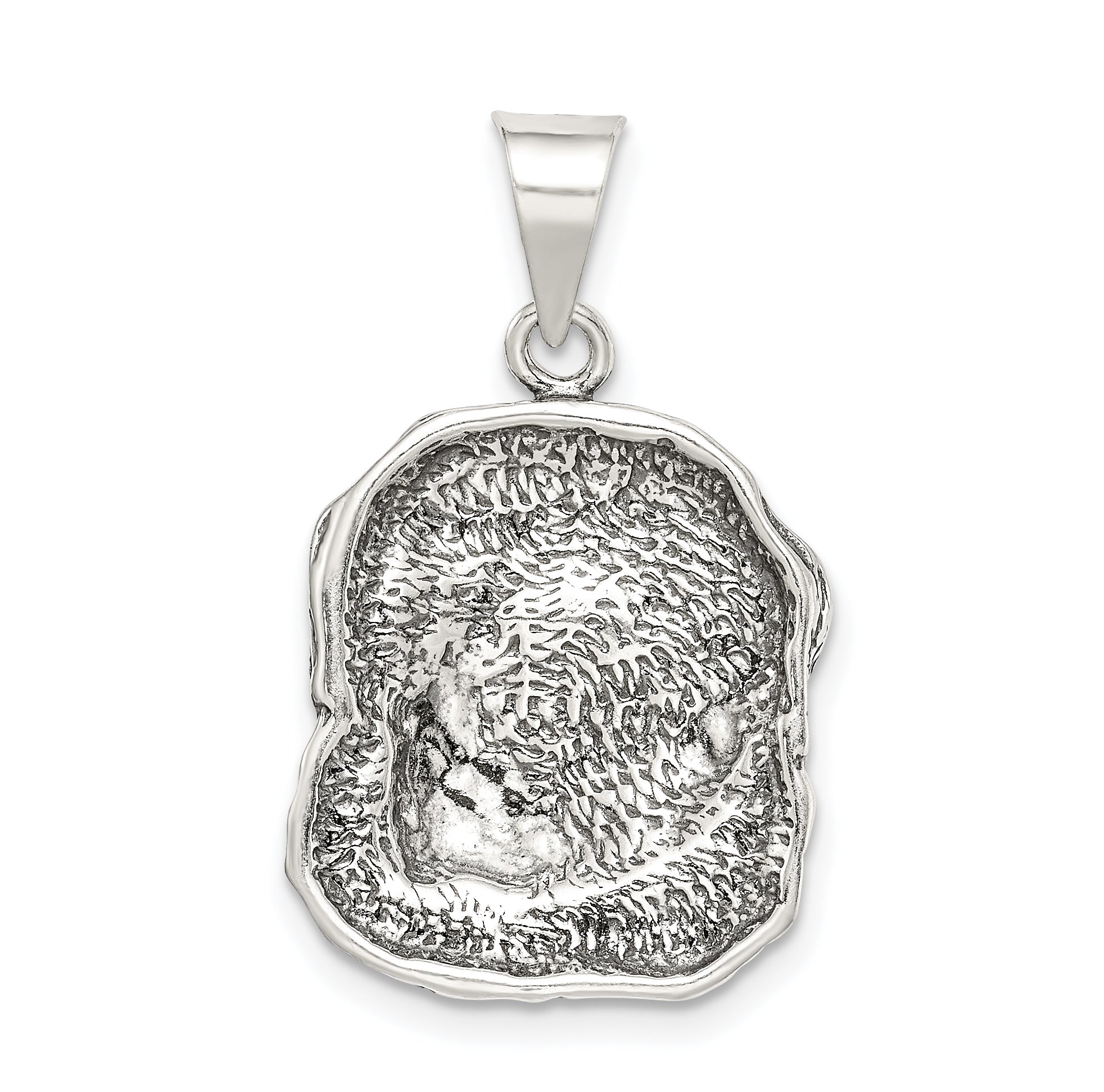 Sterling Silver Antiqued Dog Charm