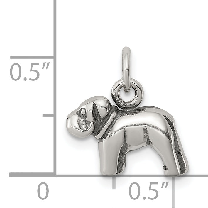 Sterling Silver Dog Charm