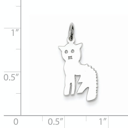 Sterling Silver Cat Charm