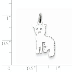 Sterling Silver Cat Charm