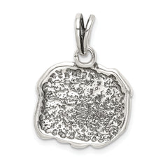 Sterling Silver Antiqued Bulldog Charm