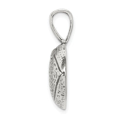 Sophia Jewelers Sterling Silver Antiqued Football Pendant for Men