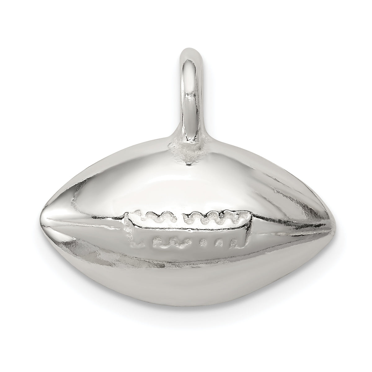 Sterling Silver Football Pendant