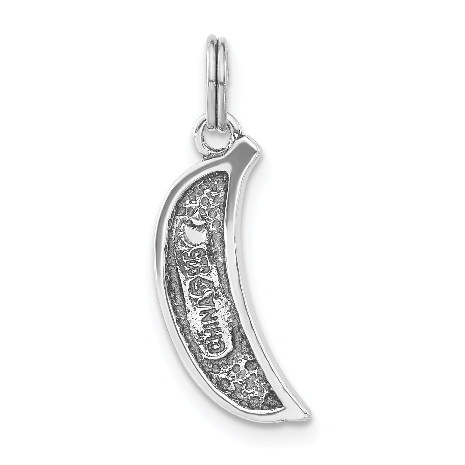 Sterling Silver Enameled Yellow Banana Charm