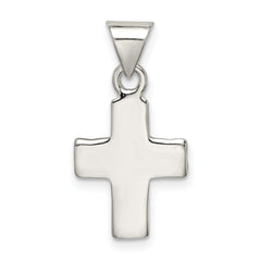 Sterling Silver 925 Cross Pendant with Polished Anti-Tarnish Finish