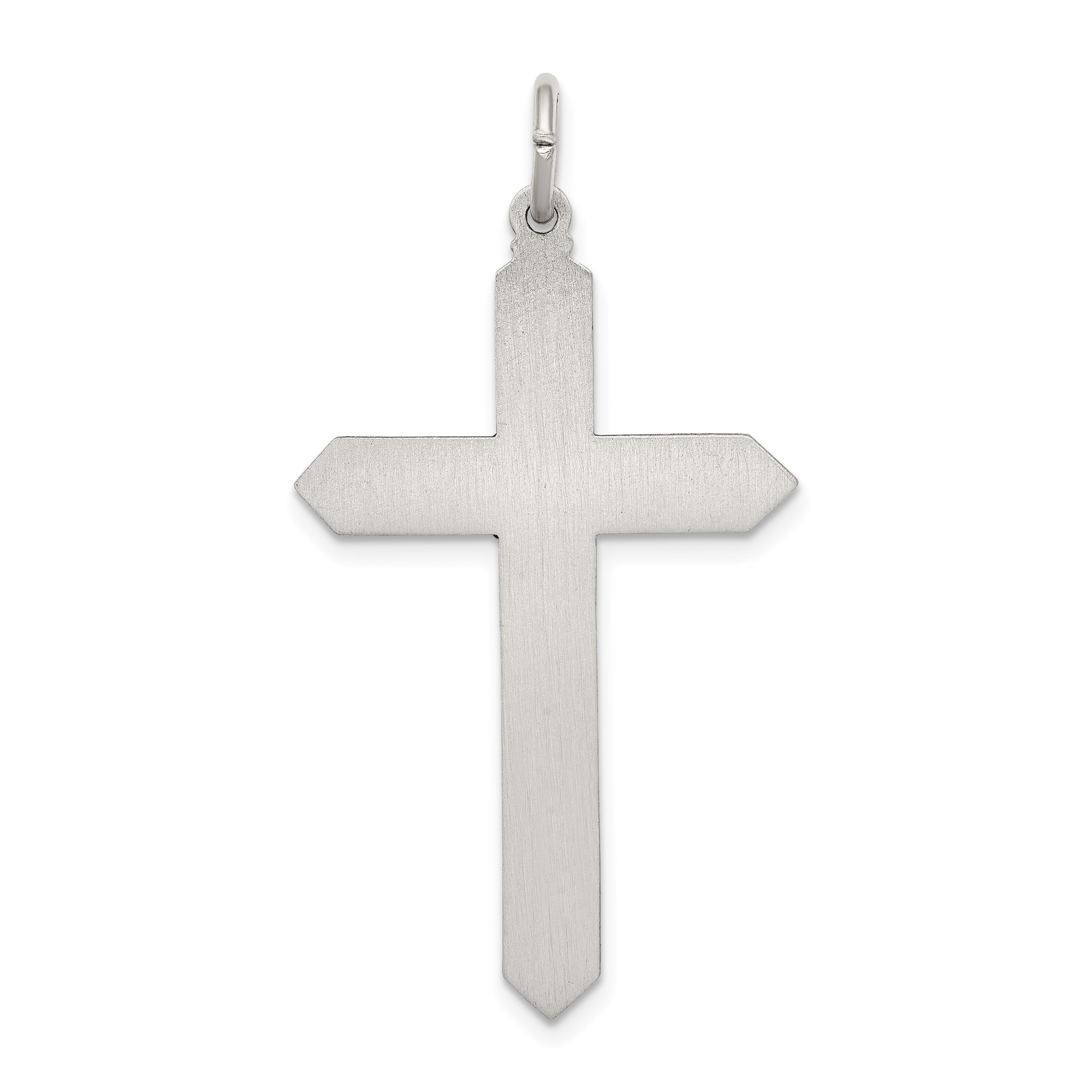 Sterling Silver 925 Antiqued May Birthstone Cross Pendant