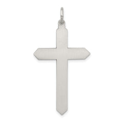 Sterling Silver Antiqued June Birthstone Cross Pendant Elegant Vintage Charm