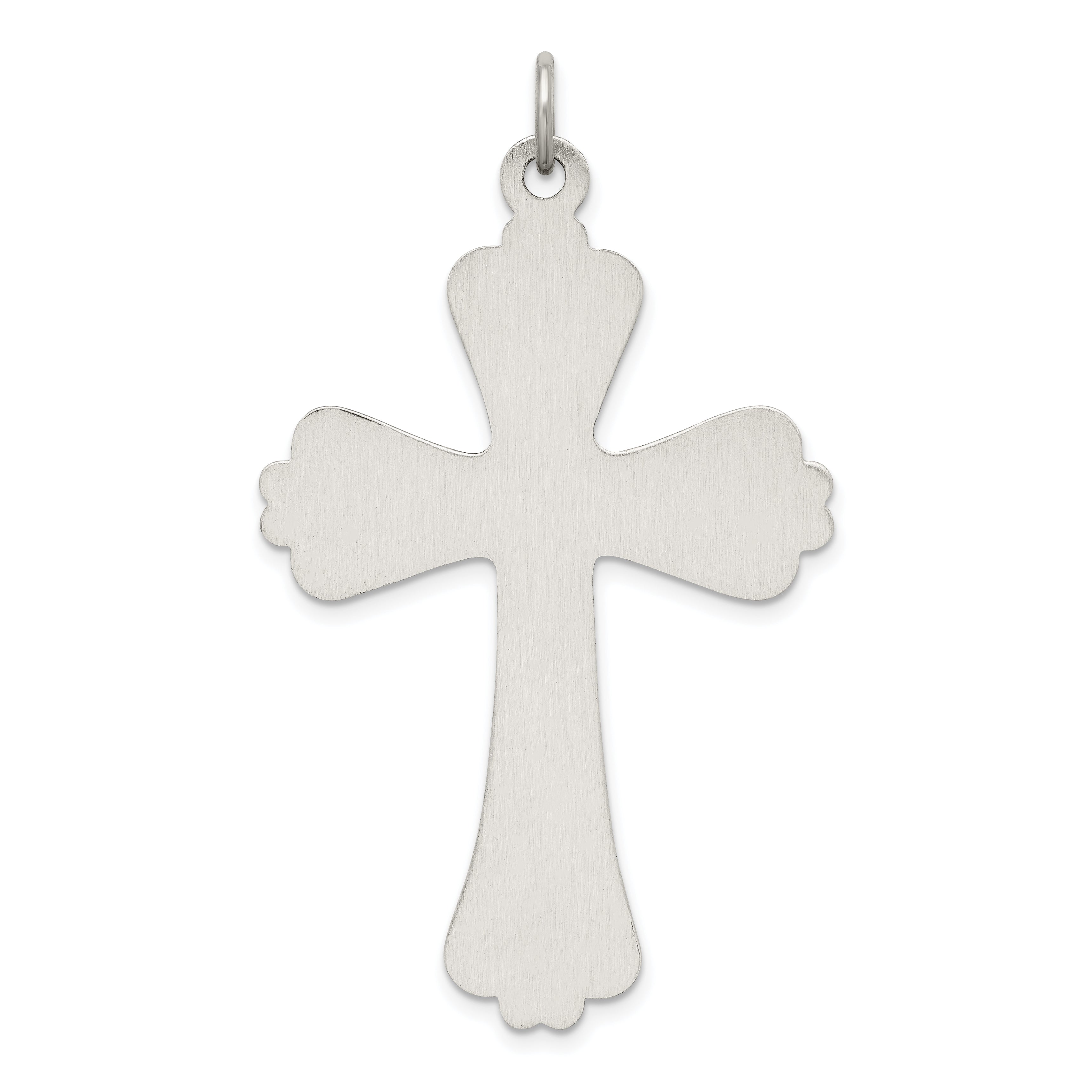 Sterling Silver Antiqued Cross Charm