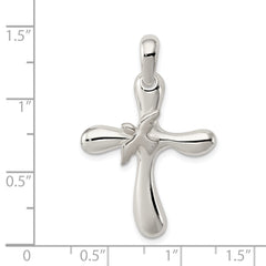 Sterling Silver Dove Cross Pendant